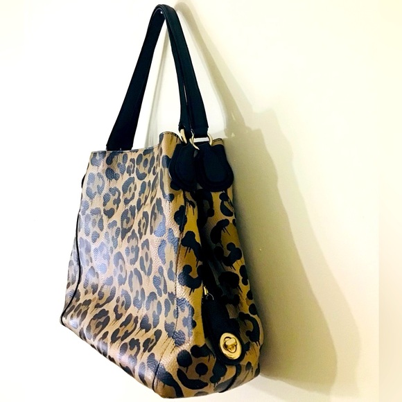 Coach Leopard Print Edie Shoulder Bag - Picture 6 of 15